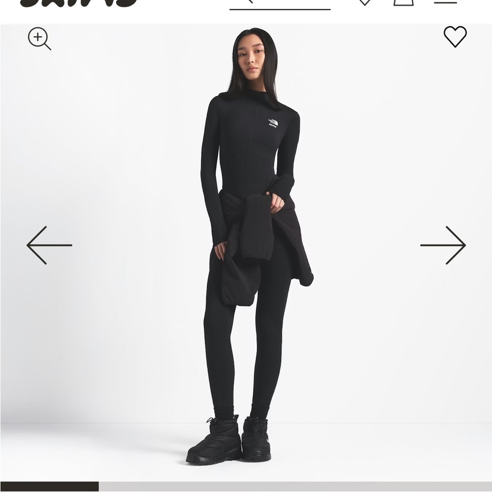 Skims refina bodysuit in oynx black
